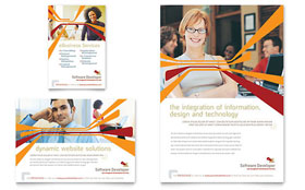 Software Developer Flyer & Ad Template - Word, Publisher, InDesign, Illustrator, Pages, QuarkXPress, CorelDraw