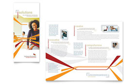 Software Developer Trifold Brochure Template - Word, Publisher, InDesign, Illustrator, Pages, QuarkXPress, CorelDraw