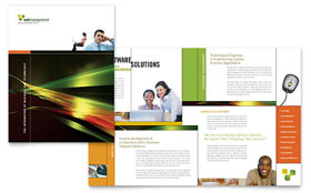 Internet Software Brochure Template - Word, Publisher, InDesign, Illustrator, Pages, QuarkXPress, CorelDraw