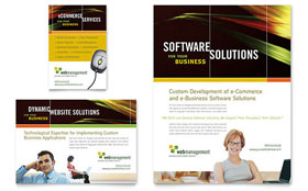 Internet Software Flyer & Ad Template - Word, Publisher, InDesign, Illustrator, Pages, QuarkXPress, CorelDraw