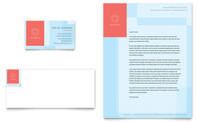 Communications Company Business Card & Letterhead Template - Word, Publisher, InDesign, Illustrator, Pages, QuarkXPress, CorelDraw
