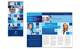 Technology Consulting & IT Trifold Brochure Template - Word, Publisher, InDesign, Illustrator, Pages, QuarkXPress, CorelDraw