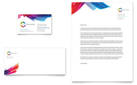 Software Solutions Business Card & Letterhead Template - Word, Publisher, InDesign, Illustrator, Pages, QuarkXPress, CorelDraw