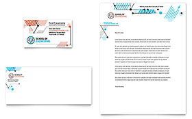 Computer Engineering Business Card & Letterhead Template - Word, Publisher, InDesign, Illustrator, Pages, QuarkXPress, CorelDraw