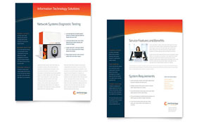 Free Business Datasheet Template - Word, Publisher, InDesign, Illustrator, Pages, QuarkXPress, CorelDraw