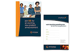 Free Business Invitation Template - Word, Publisher, InDesign, Illustrator, Pages, QuarkXPress, CorelDraw