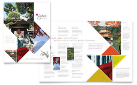 Japan Travel Brochure Template - Word, Publisher, InDesign, Illustrator, Pages, QuarkXPress, CorelDraw