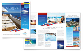 Cruise Travel Brochure Template - Word, Publisher, InDesign, Illustrator, Pages, QuarkXPress, CorelDraw