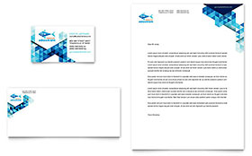 Ocean Aquarium Business Card & Letterhead Template - Word, Publisher, InDesign, Illustrator, Pages, QuarkXPress, CorelDraw