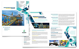 Oil & Gas Company Brochure Template - Word, Publisher, InDesign, Illustrator, Pages, QuarkXPress, CorelDraw