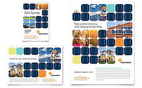 Solar Energy Flyer & Ad Template - Word, Publisher, InDesign, Illustrator, Pages, QuarkXPress, CorelDraw