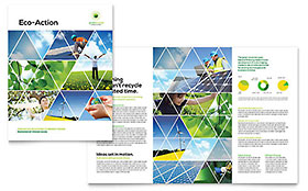 Green Energy Consultant Brochure Template - Word, Publisher, InDesign, Illustrator, Pages, QuarkXPress, CorelDraw
