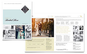 Bridal Show Brochure Template - Word, Publisher, InDesign, Illustrator, Pages, QuarkXPress, CorelDraw