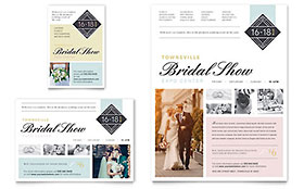 Bridal Show Flyer & Ad Template - Word, Publisher, InDesign, Illustrator, Pages, QuarkXPress, CorelDraw