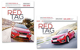 Car Dealership Sale Poster Template - Word, Publisher, InDesign, Illustrator, Pages, QuarkXPress, CorelDraw