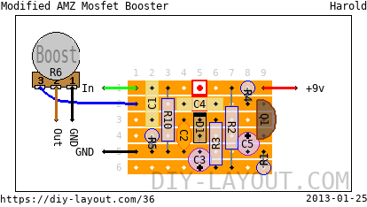Modified AMZ Mosfet Booster Modified AMZ Mosfet Booster