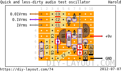 Quick and less-dirty audio test oscillator